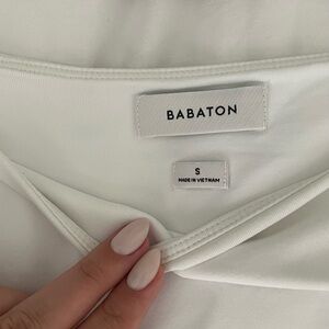 Aritzia White Babaton bodysuit